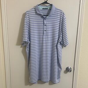 EUC Greyson Men’s Striped Short Sleeve Polo XXL